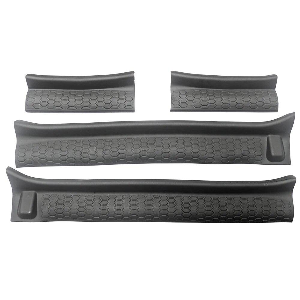 Накладка на дверную пластину для Jeep Wrangler JL Gladiator JT 2018-2022, защитные накладки на пороги, 4-дверные автомобильные аксессуары