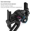 Aluminum Alloy Phone Holder: Anti-Shake Mount for Motorcycles, E-Bikes, and Bicycles.