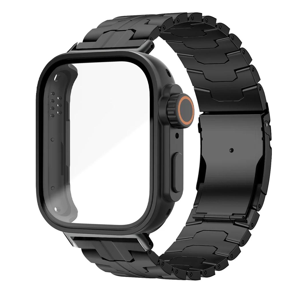 Ремешок из нержавеющей стали+ЧехолДля Huawei Watch Fit 4/4 Pro Ремешок Металлический браслет Заменить на Ультра ПК Чехол Наручный браслет Для Huawei Fit3