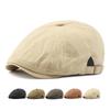 Solid Color Octagonal Cap Men Painter's Cap Women Newsboy Cap