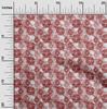 oneOone Cotton Flex Dark Rose Brown Fabric Floral Fabric For Sewing Printed Craft Fabric By The Yard 40 Inch