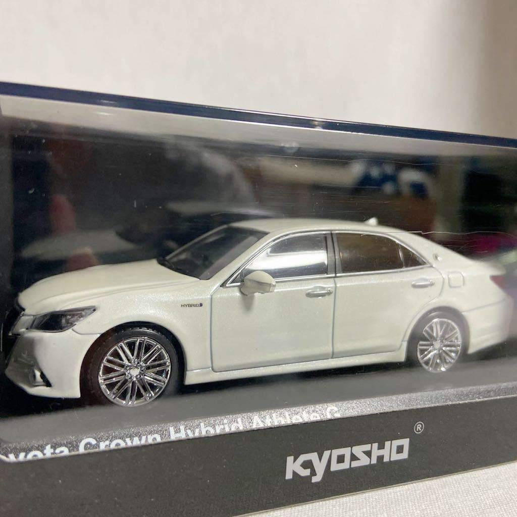 Kyosho масштаб Toyota Crown Hybrid Athlete G Белый перламутровый кристалл 210 серия Миниатюрная модель автомобиля 1/43