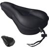 Bike Seat Cushion - Gel Padded Cover for Men Women Comfort, Extra Soft Exercise Bicycle Compatible