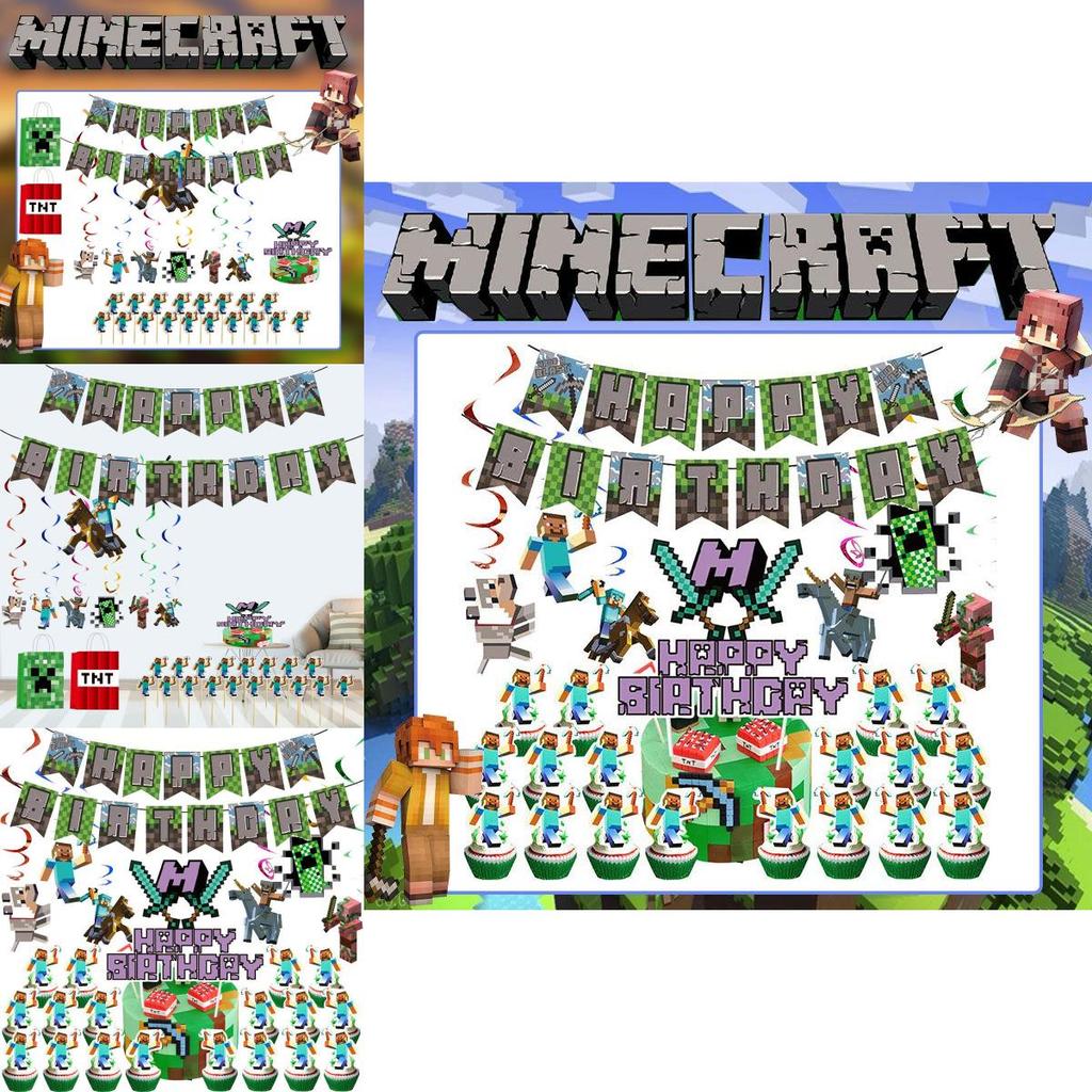 Durable Pixel Wars Party Supplies Set For Exciting Halloween Decorations