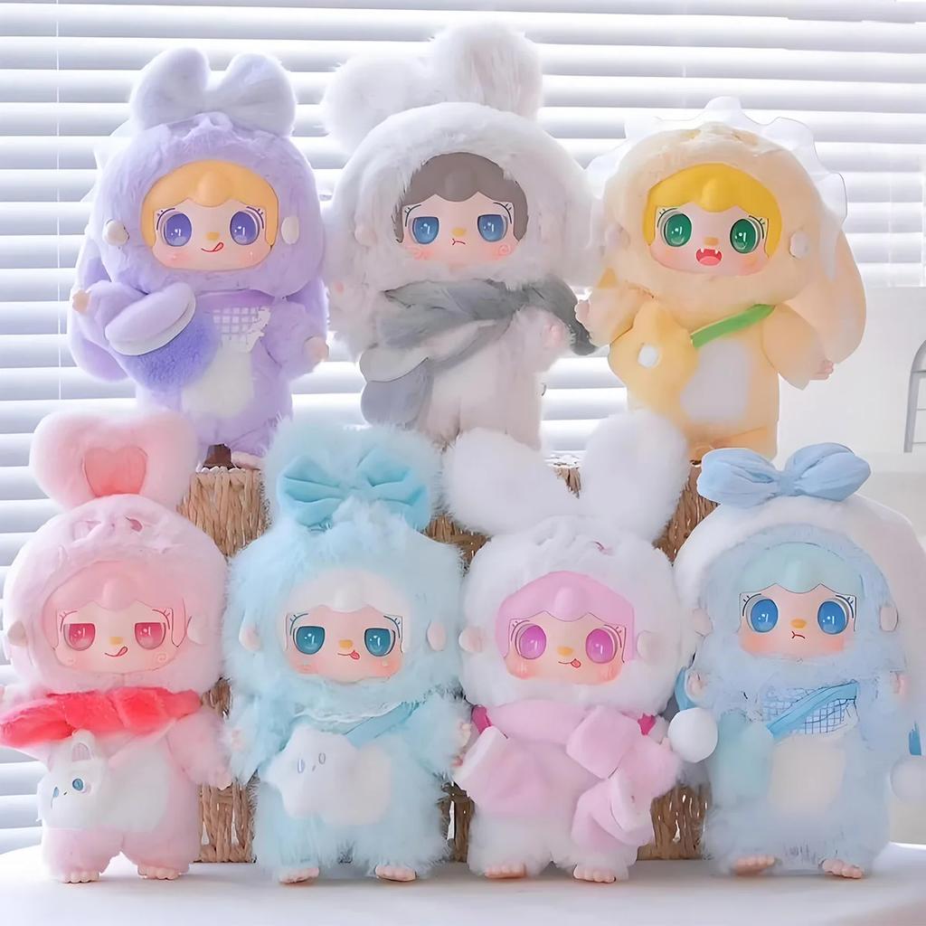 Животное Малыш Кролик YOOKI Теплый Зайчик Виниловое Лицо Сюрприз Бокс Игрушка Милый Коллекционный Мягкая Кукла Мальчики Девочки Подарки на День Рождения