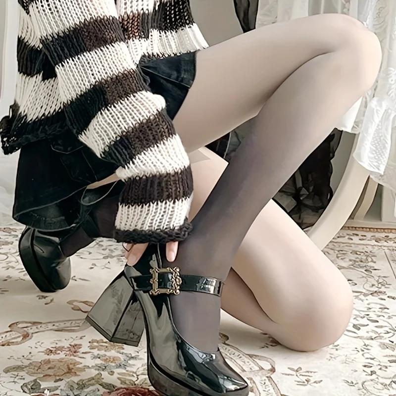 2 пары облегающих колготок с высокой талией, женские градиентные цвета, сексуальные и стильные чулки