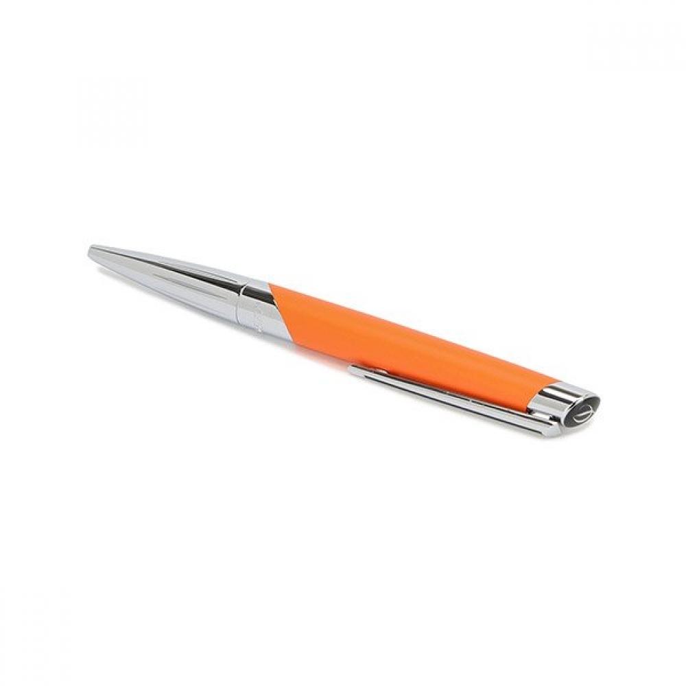 S.t. Dupont Ballpoint Pen Silver Matte Orange Cb405737z