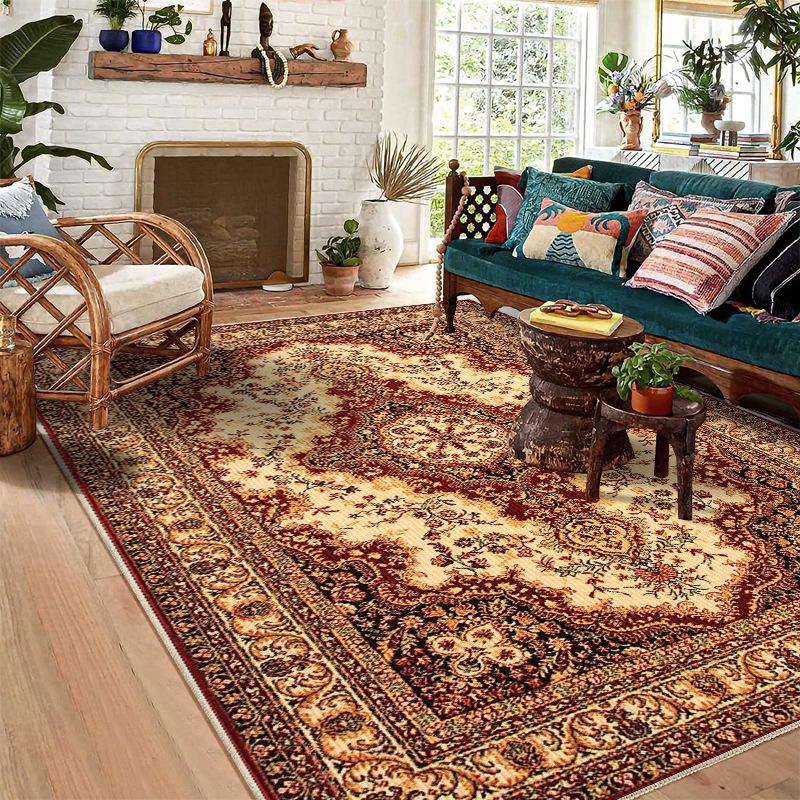 WTEMPO Ковровое покрытие для гостиной, коврик для персидского дивана, журнального столика, ковер для отеля, двуспальная кровать, ковер