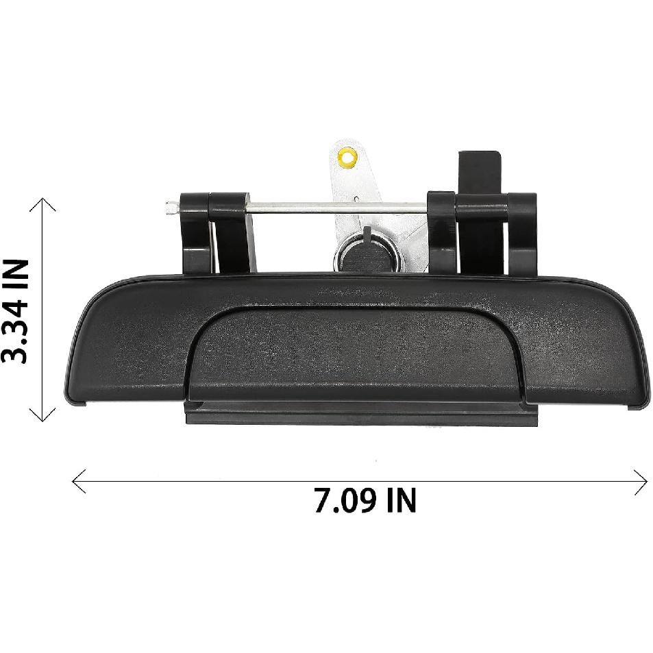 Ручка задней двери пикапа Gledewen, Совместима с Toyota Tacoma Pickup 1995-2004, Текстурированная, Внешняя, Задняя, Замена# 6909035010 TO1915102 Задняя дверь