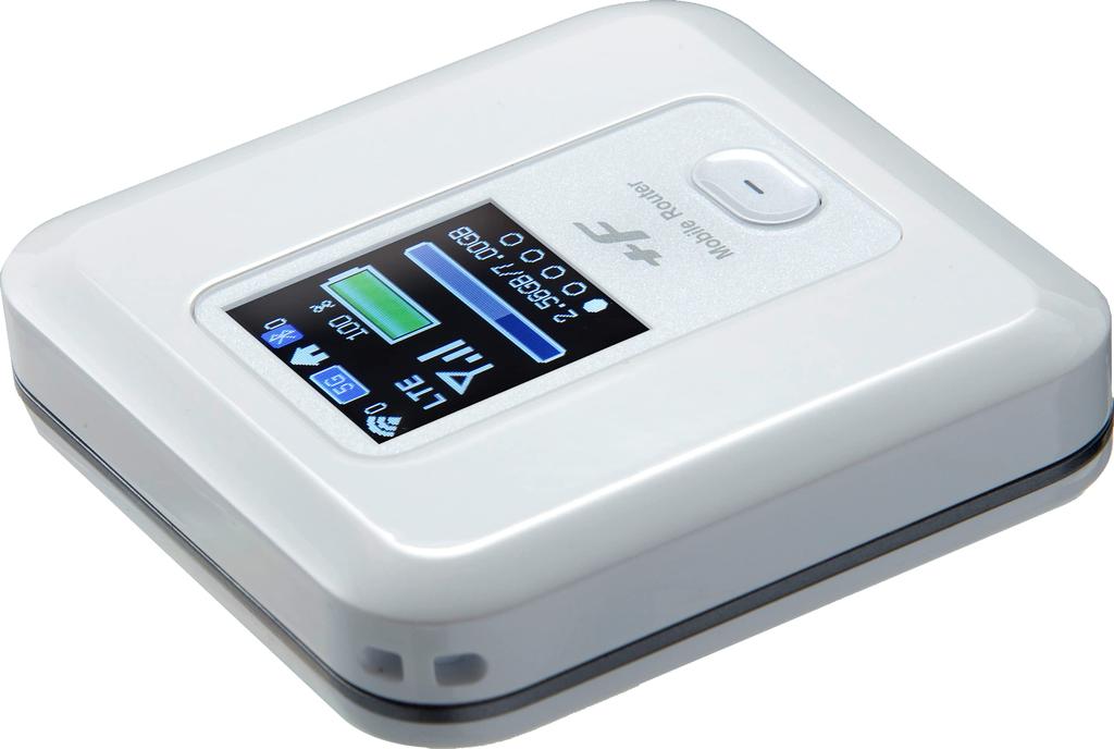 Мобильный маршрутизатор Fujisoft FS030W SIM-карта бесплатно +F (Сияющий Белый) Wi-Fi