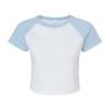Bella + Canvas Womens/Ladies Micro-Rib Raglan Crop Top