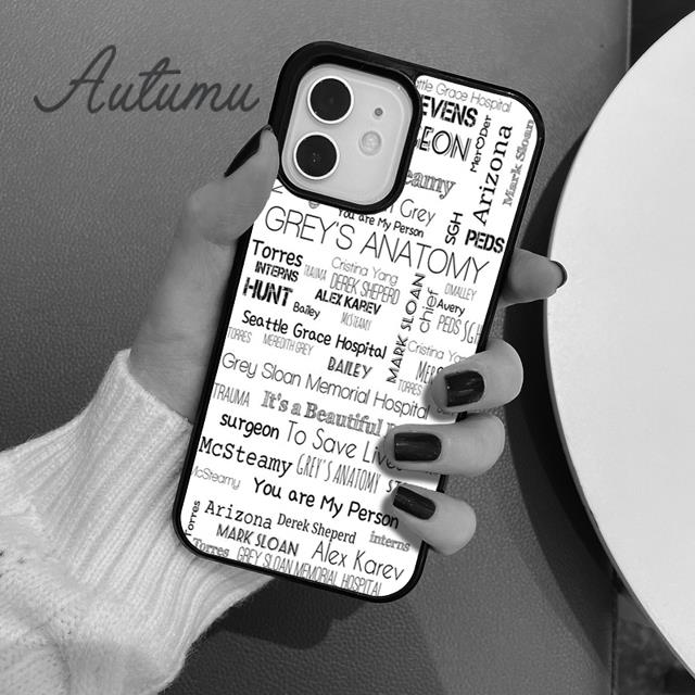 Чехол для телефона «Анатомия страсти» You Are My Person для iPhone 11 12 13 14 Pro Max mini XR XS SE 2020 6S 7 8 Plus Samsung S21 S22