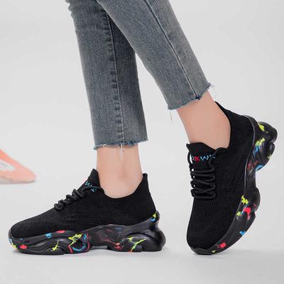 Ete Фиолетово-черные кроссовки для женщин Повседневная обувь для ходьбы Черно-белые ботинки Спортивный роскошный бренд Кроссовки Ретро Новинка