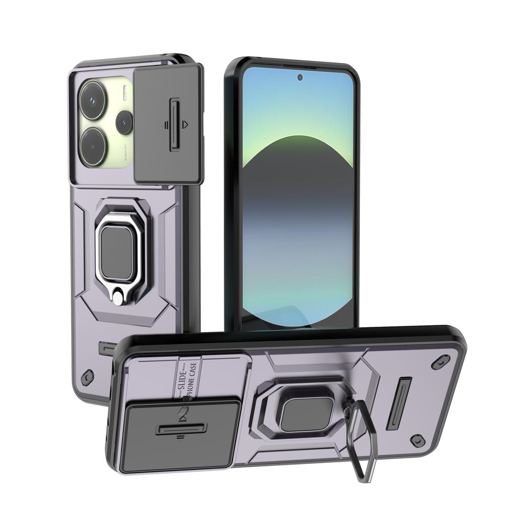 Xiaomi Redmi Note 14 4G Phone Case,Military-Grade Magnetic Kickstand Phone Case Cover for Xiaomi Redmi Note 14 4G