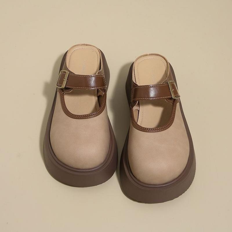 Thick-soled Shoes, One-step Cover-up Shoes, New Versatile and Casual Outerwear for Women, Lazy Flip-flops
