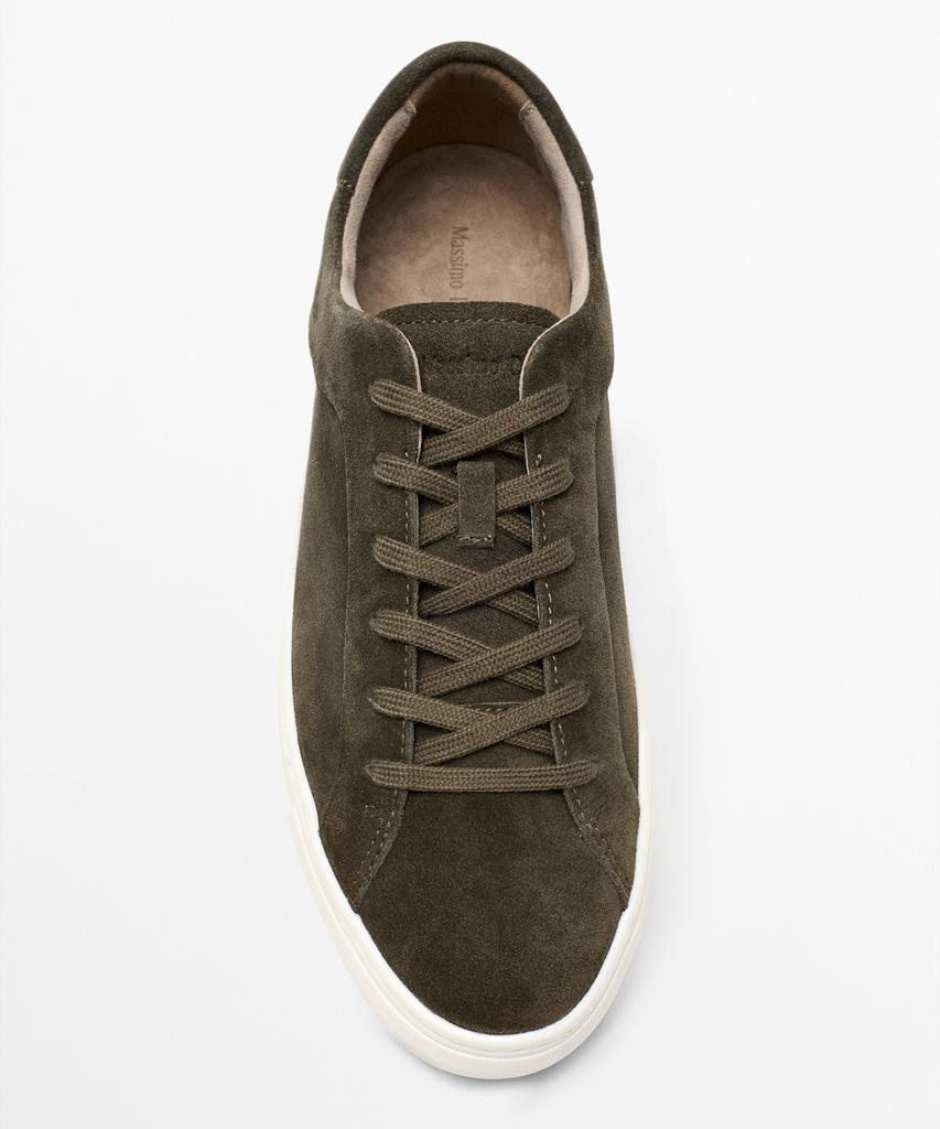 Massimo Dutti Leather Platform Sneakers