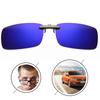 1PCS Detachable TAC Lens Driving Metal Polarized Clip On UV400 Sunglasses Car Driver Goggles Night Vision Glasses Unisex