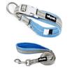 AIBPET Dog Lead Collar Yoga 3M Reflective 4 Comfortable and Safe Design Blue & Set, Material, Stripes, Colors, S/M Size, (Light Set, S)
