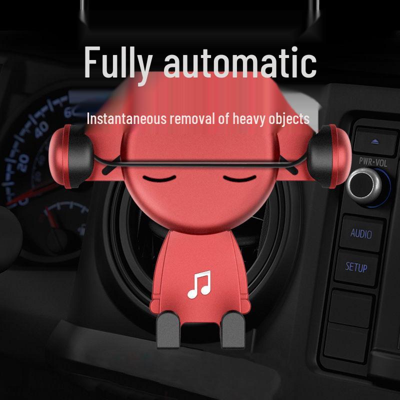Cartoon Car Air Vent Phone Holder - Fully Automatic Phone Navigation Accessory