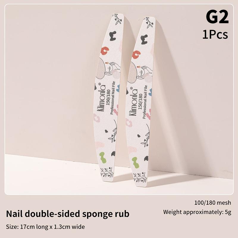 1 шт. смешанная губка для ухода за ногтями, наждачная бумага, пилочка для ногтей, двухсторонние полоски, пилочки для маникюра и дизайна ногтей, прочная мойка