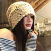 Handmade Crochet Beanies Hat Jacquard Pattern Skullies Cap Casual Winter Hat  Unisex