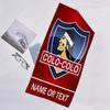 1pc Football4 Beach Towel with Custom Name, Beach/Swimming/Bath/Picnic/Camping Towel, Suitable for Seaside Beaches