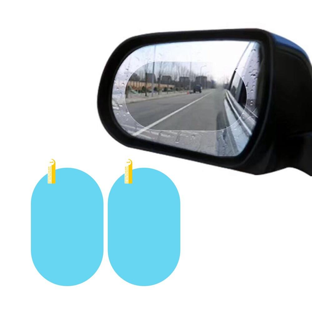 Универсальная прозрачная автомобильная наклейка на окно, против водяного тумана, противотуманная наклейка, непромокаемая защитная пленка для зеркала заднего вида