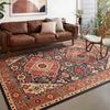 Persian Ethnic Bohemia Carpets for Living Room Bedroom Geometric Mats 120x160 Washable Non-Slip Rugs Home Decor Chair Cushions