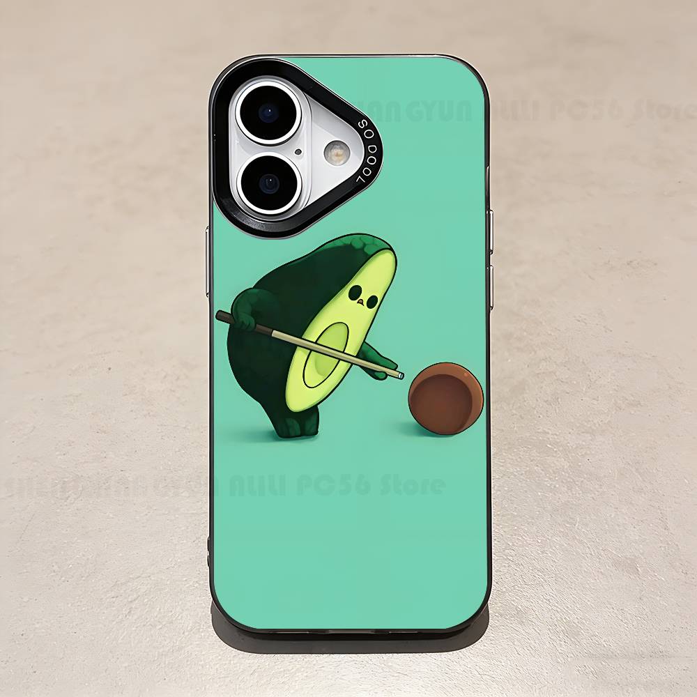 Cute Avocado Cartoon Phone Case For IPhone 17 16e 16 15 14 13 12 Pro Max X XR XS MAX Back Cover