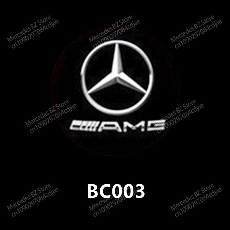 TFHM4 2Pc LED Car Door Welcome Light Logo Laser Projector Lamp For Mercedes Benz E C Class W205 W212 ML AMG W177 W247 W176 GLA GLC GLE