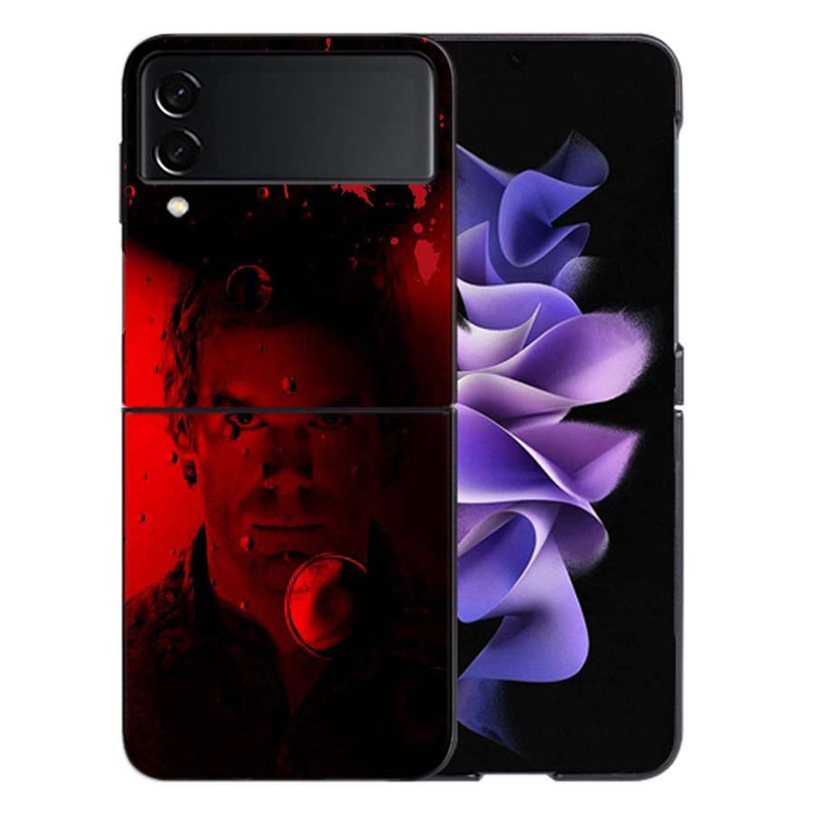 Чехол для телефона Декстер Морган из сериала Для Samsung Z Flip 6 7 5G Galaxy Z Flip 5 4 3 5G Чехлы Ударопрочный Жесткий Чехол ТПУ