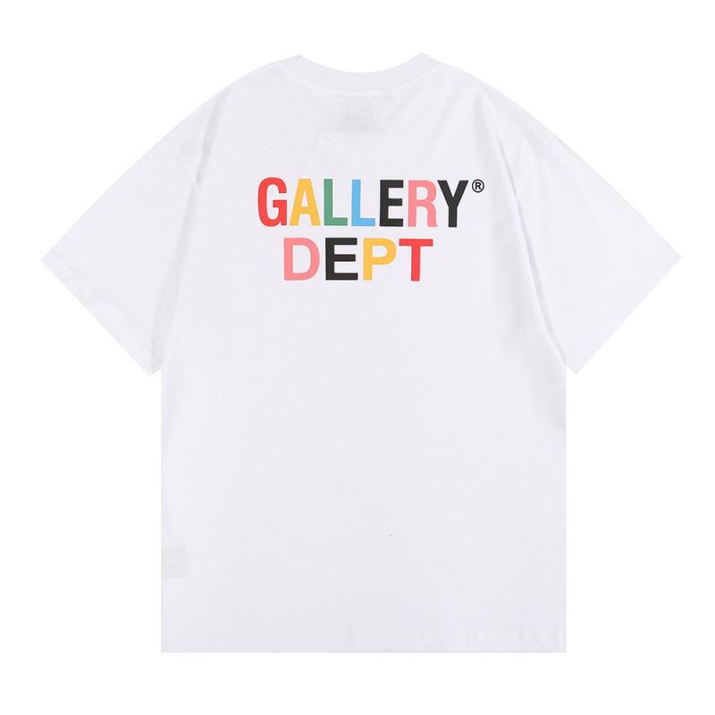 GALLERY DEPT Graphic Print T-Shirt Men Women Loose Fit Short Sleeve Tee Casual Streetwear