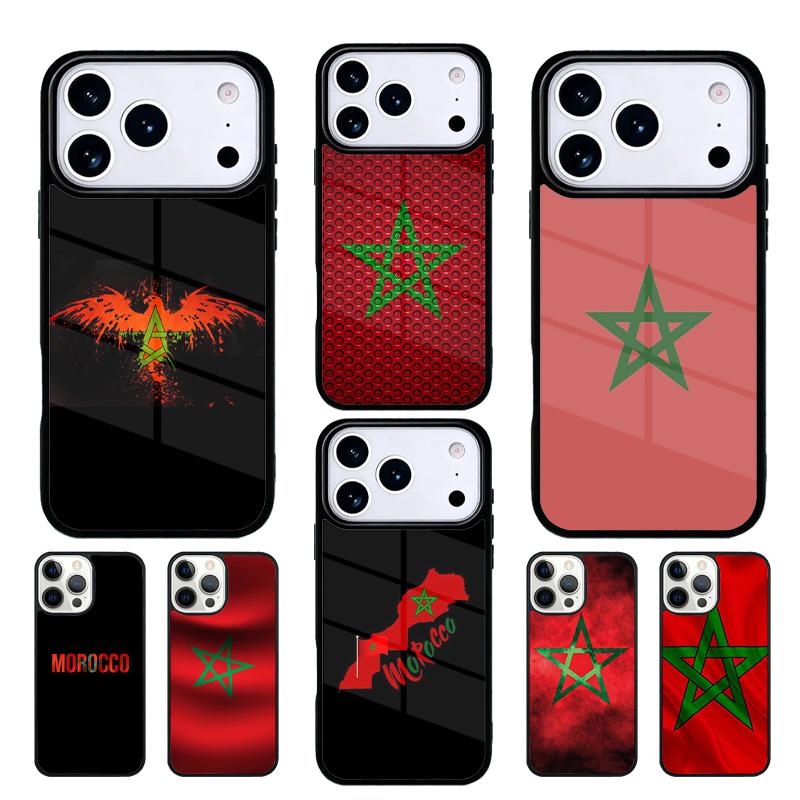 Чехол для мобильного телефона с флагом и гербом Марокко Марокко Совместим с IPhone 17 16 15 14 13 12 11Pro Max 17 Air cover