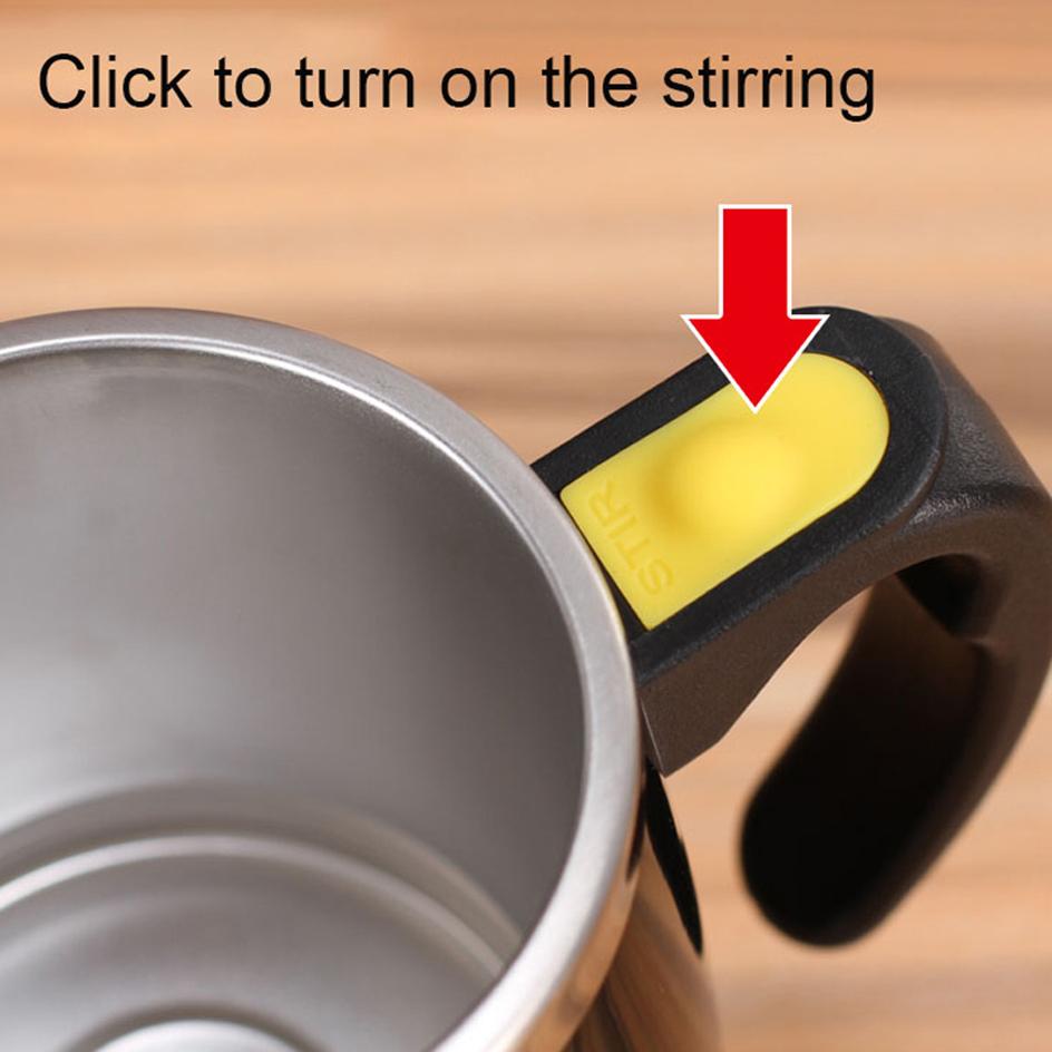 Self Stirring Coffee Mug Stainless Steel Milk Cup Electric Automatic Mixing Mug Smart Mixer Kitchen Accessories