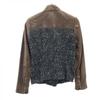 GAP Tweed switching sheepskin leather Riders jacket XXS Brown etc EDITION Women Used