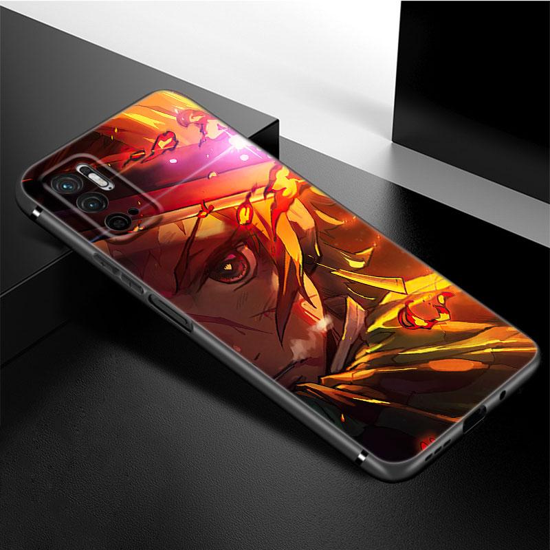 Чехол для телефона «Аниме Demon Slayer Kamado Tanjirou» для Xiaomi Redmi Note 11 10 9 8 T Pro 10S 5G 9A 9C 9S, мягкий черный чехол из ТПУ