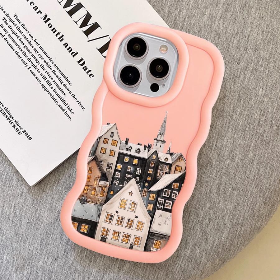 Чехол для iPhone 16 Pro Max 8 12 14 15 Plus 11 XR 13 17 Air Мягкий чехол для телефона Рождественский Санта-Клаус