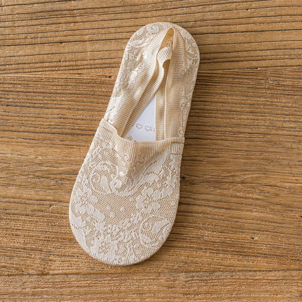 Summer Low-top Invisible Socks Breathable Non-slip  Lace Socks New Women's Lace Boat Socks