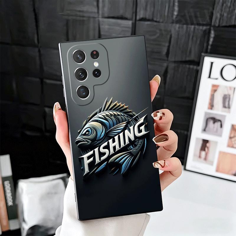 Nash Fishing Fish Mark Soft Phone Case for Samsung Galaxy S26 S25 Edge S24 Ultra S23 Plus S22 S21 FE S20 Black Cover Back Shell