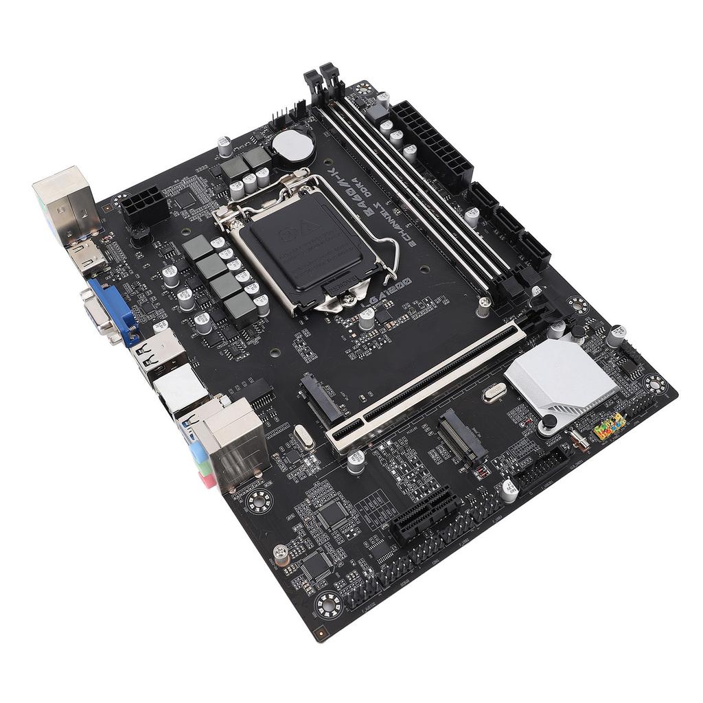 Computer Motherboard B460M K DDR4 LGA1200 Slot PCI E3.0 VGA High Definition Multimedia Interface M.2 NVM Computer