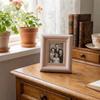 2PCS Mini Antique Picture Frames Rustic Photo Storage Frame Small Frame Desktop Photo Frame  Bedroom