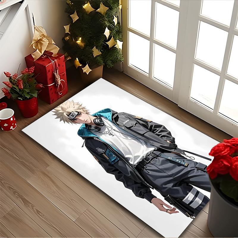 [1pc naruto Office Chair Carpet] Digital Printed Area Rug for Home & Game Room Use, Soft Indoor Sofa Chair Mat
