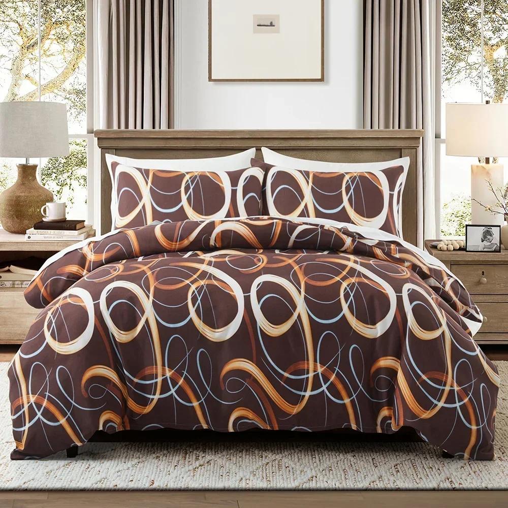 Gradient Rainbow Star Duvet Cover Set Queen Tie Dye Ombre Stars Reversible Purple Bedding Set Microfiber Cartoon Comforter Cover