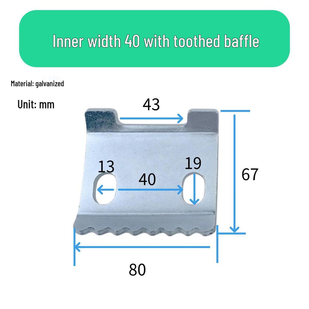 Galvanized C-Shaped Toothed Beam Clamp with U-Shaped Fastener for Earthquake-Resistant Brackets