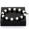 Stones and Minerals. Moonstone + Lava Pearl Bracelet 8 Mm. Made In France.