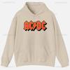 ACDC Printed Unisex Hoodie Plain Clothes Tops Women Long Sleeve Graphic Sweatshirt Quality Clothing Autumn Streetwear Custom Funny