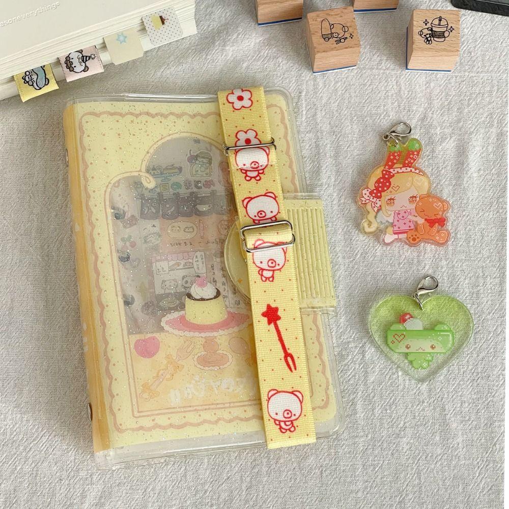 Adjustable Notebook Elastic Strap Cartoon Adjustable Planner Strap  for Scrapbookin