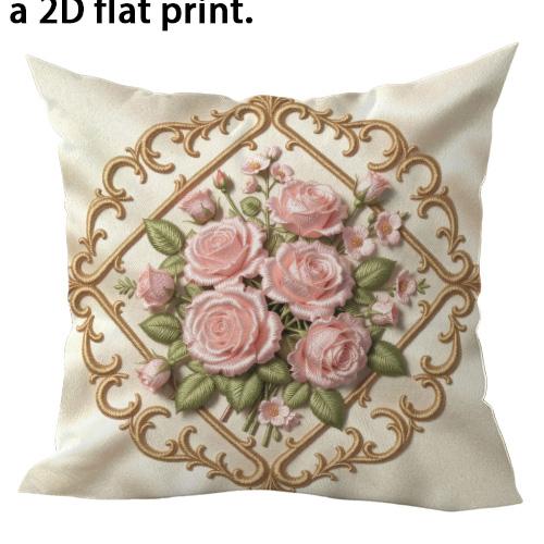 1/4Pcs Floral-Patterned Decorative Cushion Covers Sofa Bed Cushion Cover Home Bedroom Decoration, 2D Flat Printing
