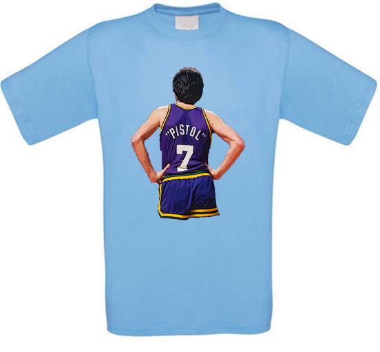 Pistol Baloncesto Pete Maravich Camiseta de Todos los Tamaños Nuevos Unisex T-Shirt