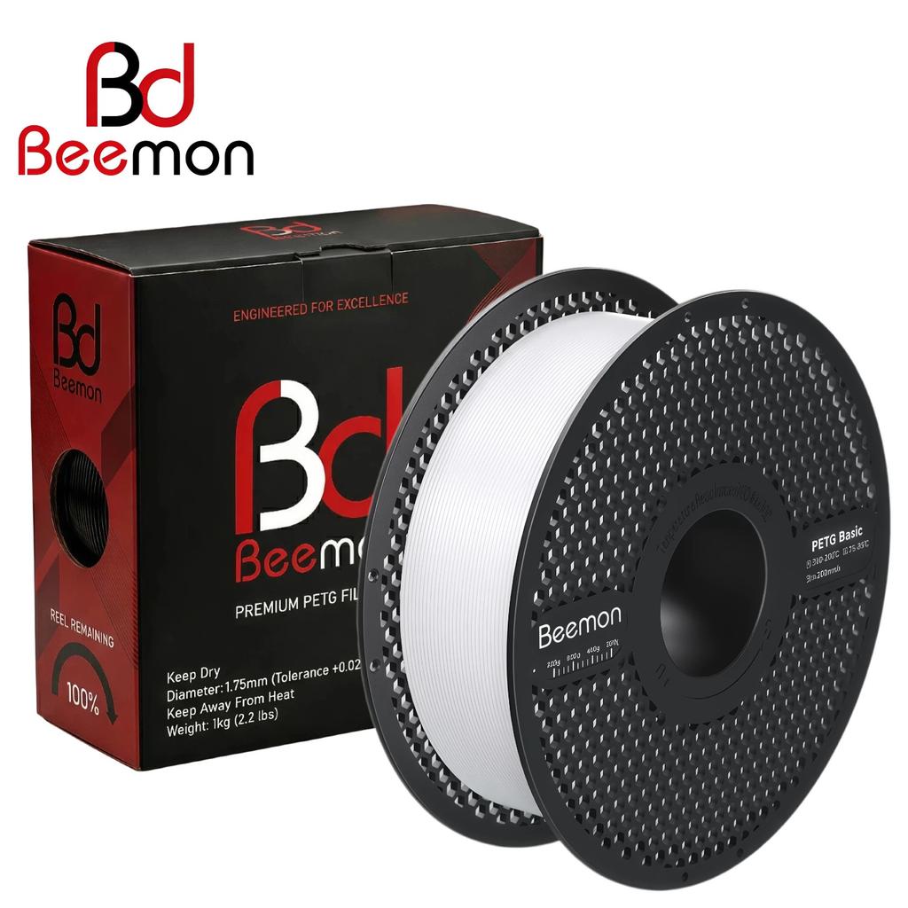 BEEMON Printer Filament 1.75mm, 1kg (2.2lbs), Easy to Print, No Warping, for Beginners & Experienced 3D Printing Enthusiasts